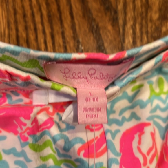 Lilly Pulitzer girls little skipper popover & chrissy shorts lobstah roll L NWT - Picture 4 of 13